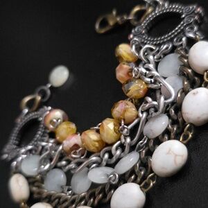 Multi Stone Strand Boho Bracelet